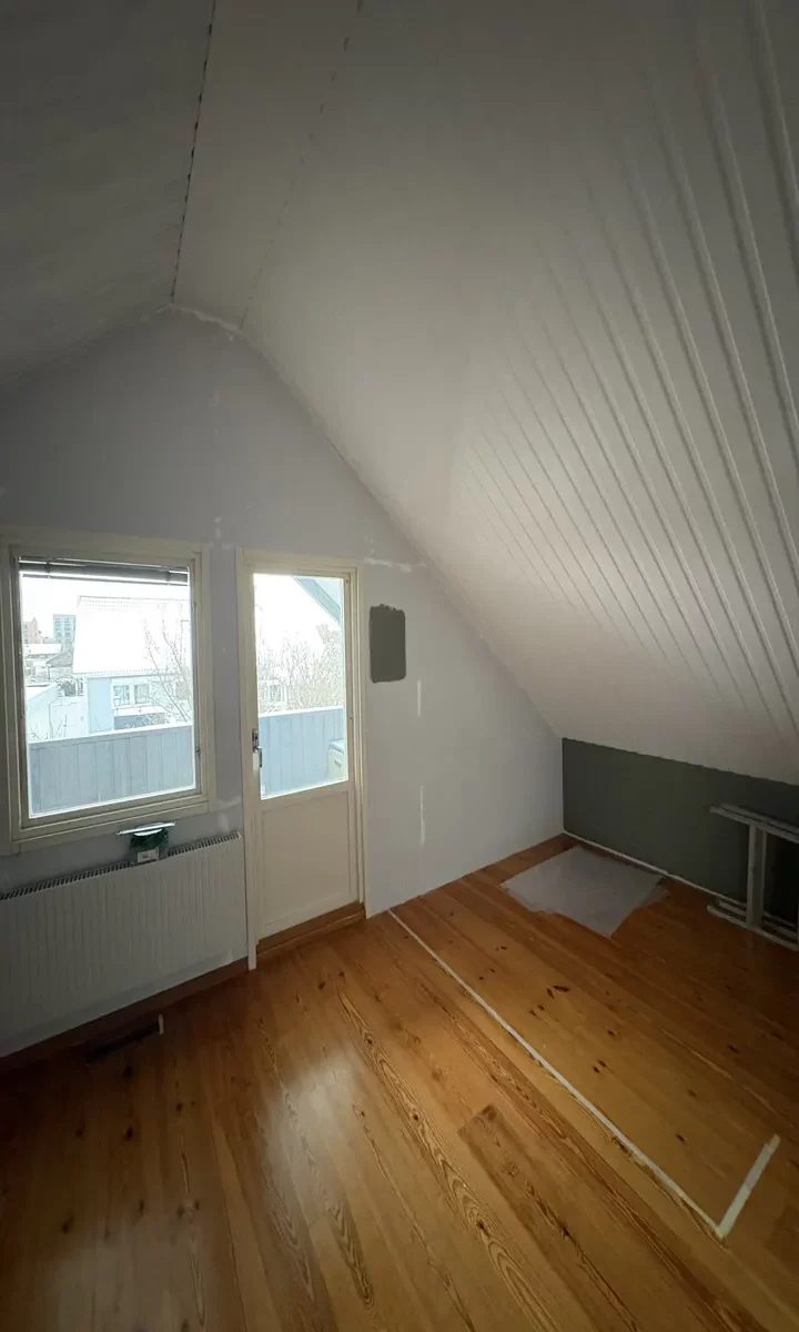 Byggarbeten i villa
